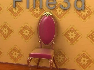 antico09sedia010a Modello 3D