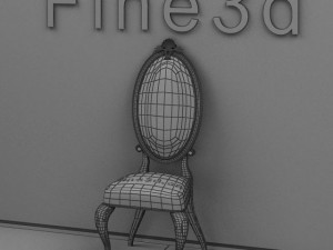 antique09chair010a 3D Model