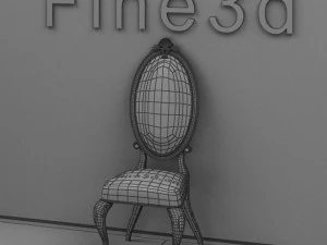 antique09chair010a 3D Model