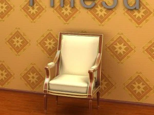 antique09chair012a 3D Model