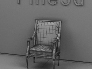 antique09chair012a 3D मॉडल