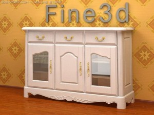 antique09cupboard05a 3D मॉडल