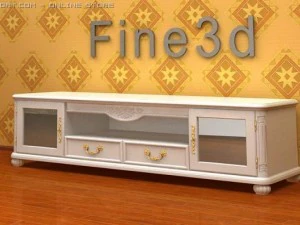 골동품09찬장07a 3D 모델