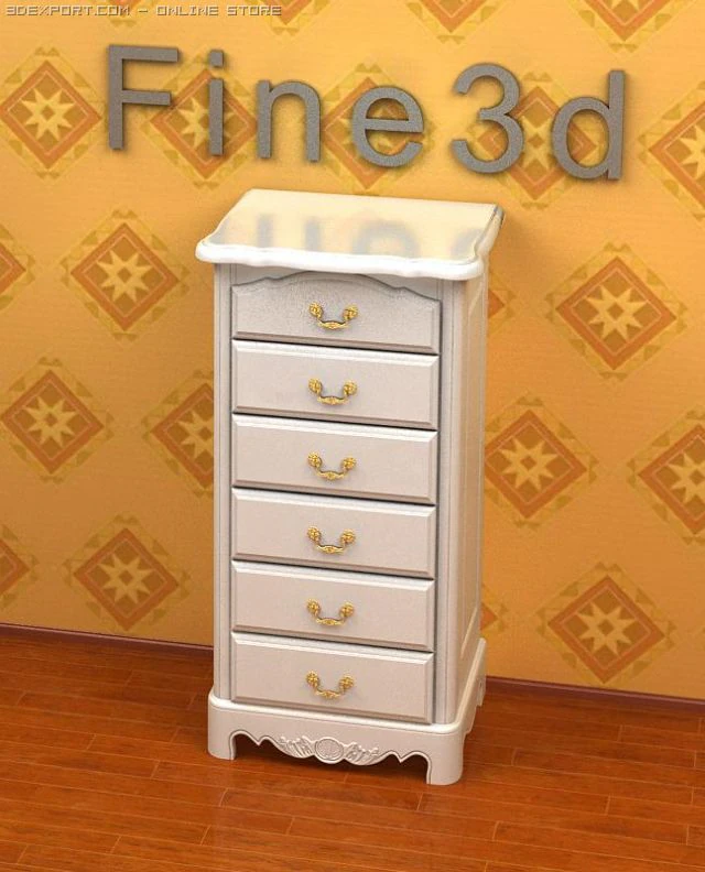 antik09lemari08a Model 3D .c4d .max .obj .3ds .fbx .stl .blend 