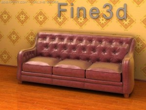 antique09sofa01a 3D Model