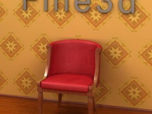 antique09chair014a 3D Model