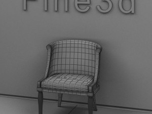 antique09chair014a 3D Модель