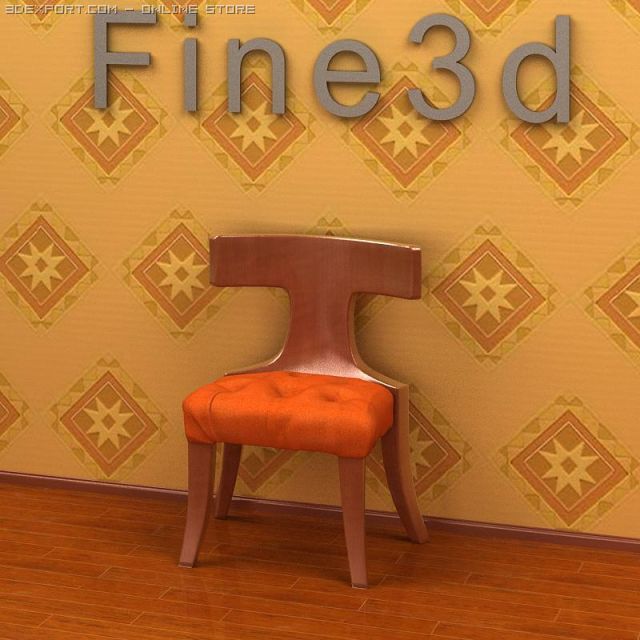 antique09chair016a Modello 3D .c4d .max .obj .3ds .fbx .stl .blend 
