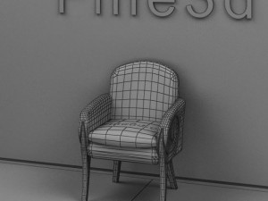 antique09chair019a 3D Model