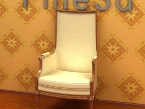 antique09chair024a Model 3D