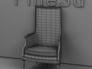 antique09chair024a 3D Model