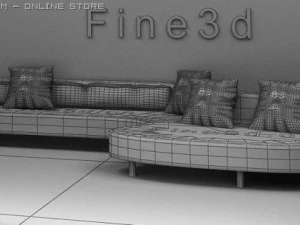antique09sofa025a 3D Model