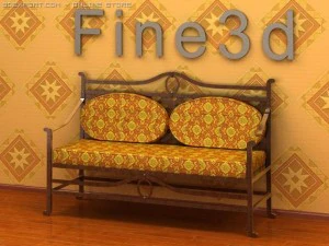 antique02chair0a3 3D Модель