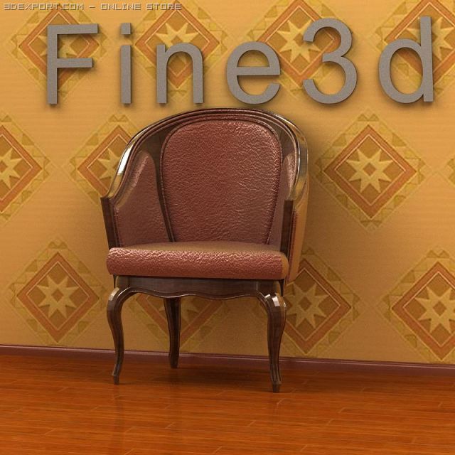 antique02chair0a7 3D Model .c4d .max .obj .3ds .fbx .stl .blend 
