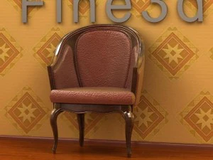 antico02sedia0a7 Modello 3D