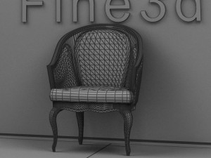 antique02chair0a7 3D Model