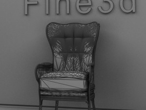 antique02chair0a6 3D Модель