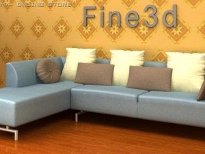 antique09sofa026a 3D मॉडल