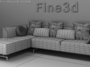 antique09sofa026a 3D Model