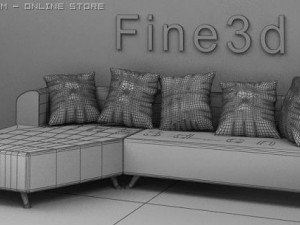 antique09sofa029a 3D 모델