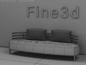 09sofa030a 3D Модель