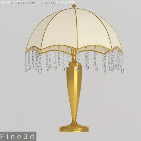 09table lamp011a 3D Model .c4d .max .obj .3ds .fbx .stl .blend 