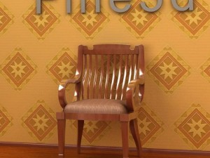 antique02chair0a9 Model 3D
