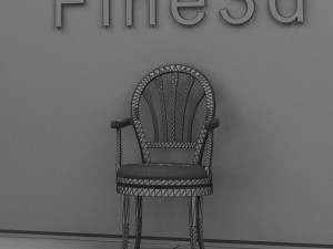 antique02chair0a10 Modelo 3D