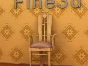 antique02chair0a11 3D Модель