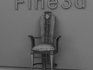 antique02chair0a11 3D 모델