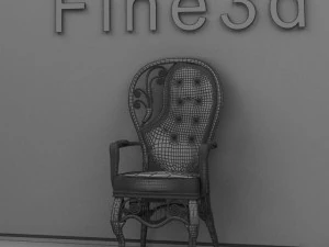 antique02chair0a12 3D Model