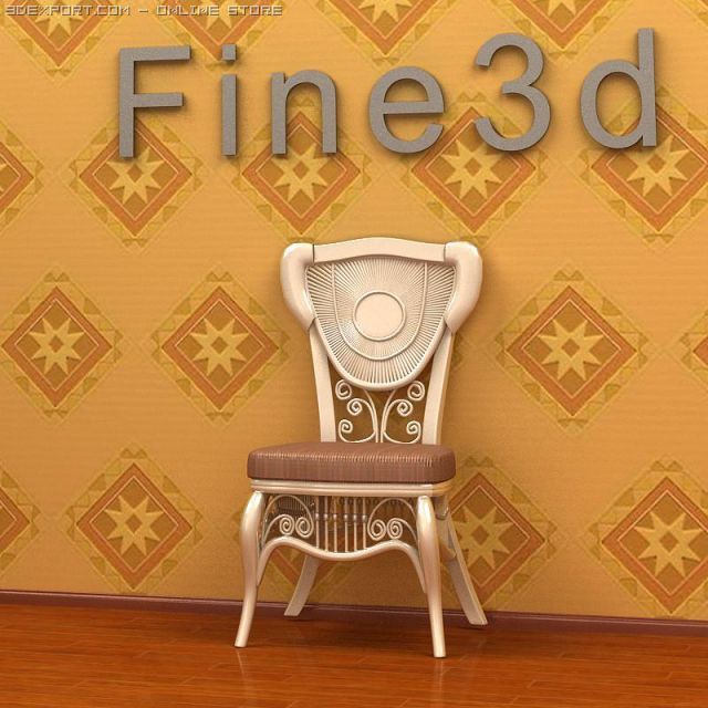 antique02chair0a13 3D-Modell .c4d .max .obj .3ds .fbx .stl .blend 