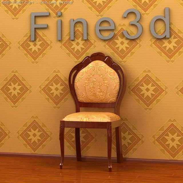 antique02chair0a14 3D Model .c4d .max .obj .3ds .fbx .stl .blend 