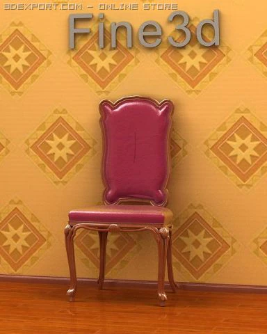 antique02chair0a17 3D Model .c4d .max .obj .3ds .fbx .stl .blend 