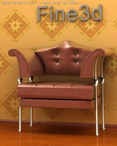 antique02chair0a33 3D Model .c4d .max .obj .3ds .fbx .stl .blend 