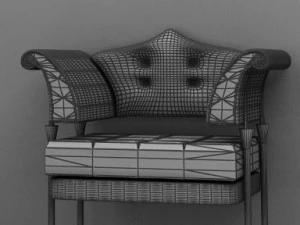 antique02chair0a33 3D Model
