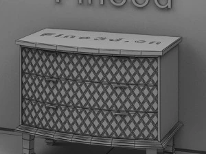 antique09cupboard074 3D Model