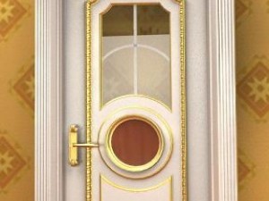 antique09door01a 3D Модель