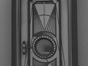 antique09door01a 3Dモデル