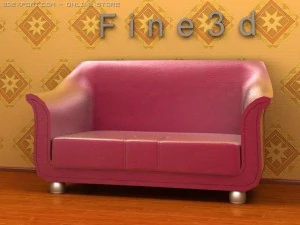 01多人沙发001 3D 模型
