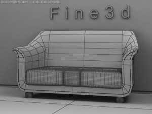 01multiplayer sofa001 3D Модель