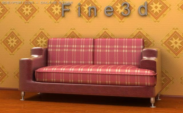 01multiplayer sofa004 Model 3D .c4d .max .obj .3ds .fbx .stl .blend 