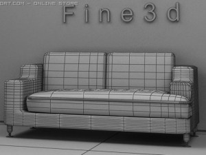 01multiplayer sofa004 Model 3D