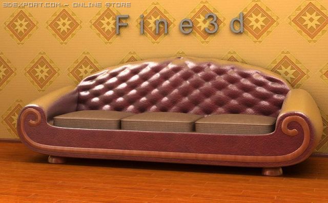 01multiplayer sofa005 Model 3D .c4d .max .obj .3ds .fbx .stl .blend 