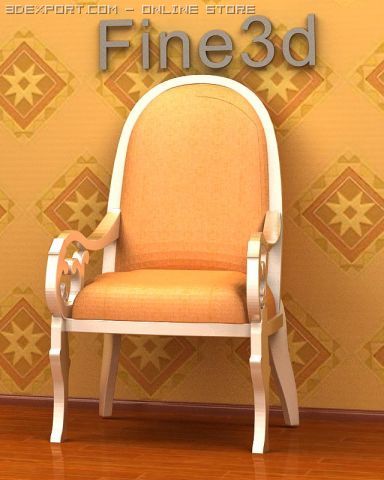 antique02chair0a24 Modelo 3D .c4d .max .obj .3ds .fbx .stl .blend 