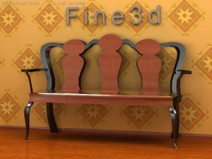antique02chair0a28 Model 3D