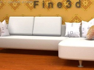 01canap&eacute; multijoueur006 Modèle 3D