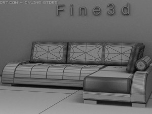 01multiplayer sofa007 Model 3D
