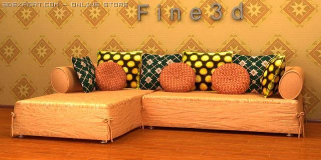 01multiplayer sofa009 3D Model .c4d .max .obj .3ds .fbx .stl .blend