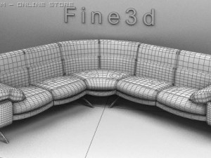 01multiplayer sofa010 Model 3D